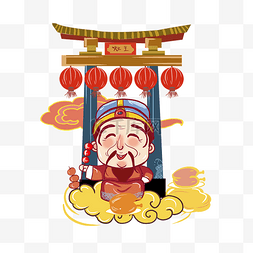 小年灶王爷祭神人物插图