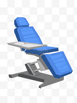医疗器械蓝色图片_医疗器械之病号座椅课上用元素