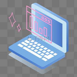 数据电脑分析图片_一台正在显示数据的笔记本