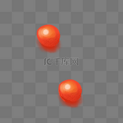 两个鸡蛋图片_两个红色的鸡蛋免抠图