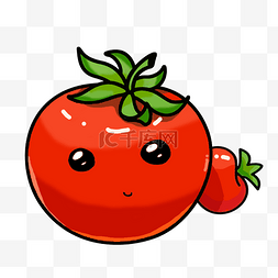 红色的番茄图片_可爱的西红柿
