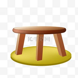 装修棕色的椅子插画