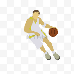 篮球图片_插画打篮球的人矢量图