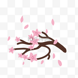 粉色创意唯美图片_粉色的唯美樱花插画