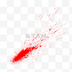 红色水彩血迹逼真图