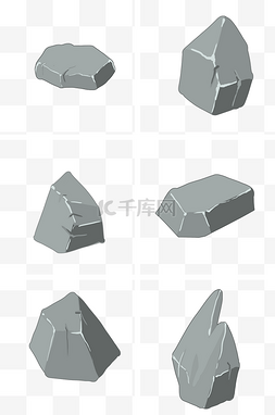 卡通简约型石头