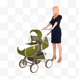 时尚婴儿车图片_母亲节推婴儿车的母亲