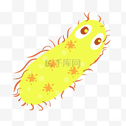 毛毛虫细菌病毒插画