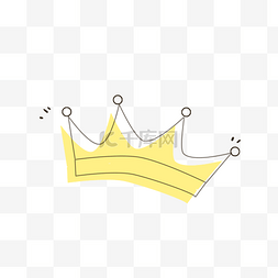 国王皇冠图片_金色卡通可爱皇冠