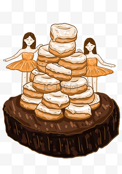 美食海报免费下载图片_手绘饼干可爱卡通插画食物小清新