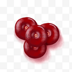 水果广告插画图片_水果主题之蔓越莓卡通插画