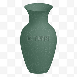 中国风古董玉花瓶