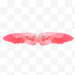 天使翅膀图片_精美的红色翅膀