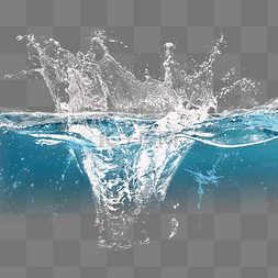 蓝色晶莹图片_晶莹透明水面元素