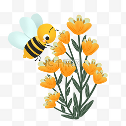 采蜜蜂图片_辛勤的小蜜蜂在采蜜