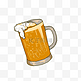 杯子卡通鸡尾酒啤酒金黄色
