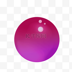彩色球图片_紫红色球体矢量圆形