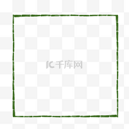 大气简洁图片_绿色竹子纹理边框