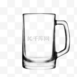 精修图片_酒杯实物啤酒杯透明玻璃杯