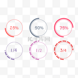 数据图片_彩色圆环数据