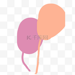 简约唯美浪漫图片_国庆节五一粉色橙色气球