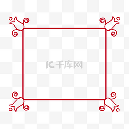 创意矩形矢量花儿边框