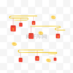 古风祥云金币红包