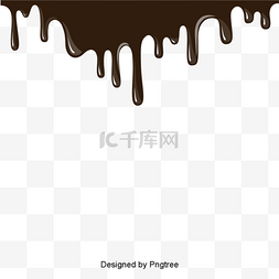 卡通融化巧克力图片_卡通手绘巧克力元素设计