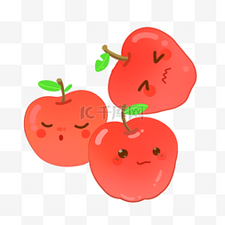 水果苹果图片_卡通苹果水果插画