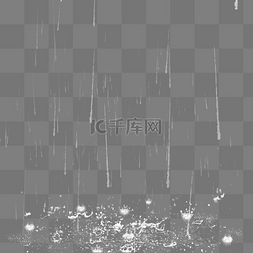 清新白色雨滴雨滴