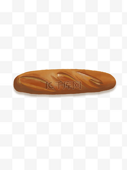 手绘写实食物元素之面包