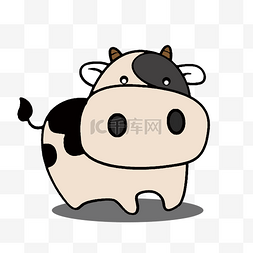 卡通牛可爱牛图片_手绘可爱牛卡通奶牛