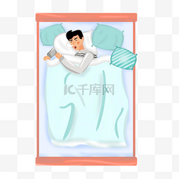 大床床图片_世界睡眠日呼呼大睡的人