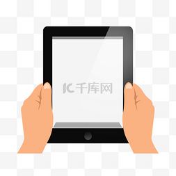 手拿ipad图片_卡通手拿IPAD平板