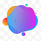 多彩紫色蓝色扁平渐变电商无规则形状