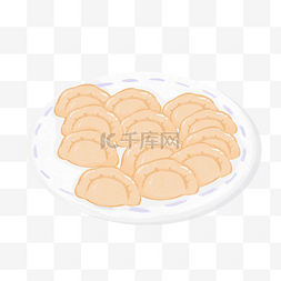 手绘传统面食图片_卡通水饺手绘设计素材