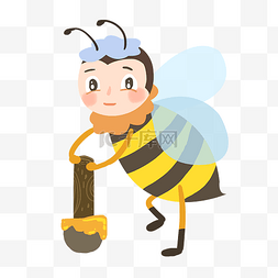 正在酿蜜的勤劳小蜜蜂
