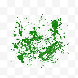 绿色抽象墨迹喷溅