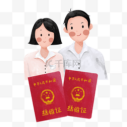 结婚结婚啦图片_卡通人物我们结婚啦