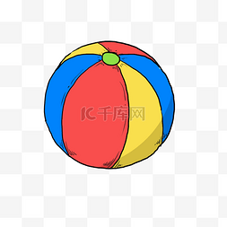 小皮球玩具图片_卡通彩色小皮球插画