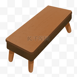 写实木桌子PNG免抠图