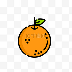 水果mbe风格图片_mbe风格橘子装饰图标