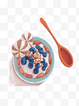 水果味冰激凌图片_蓝莓花生水果冰激凌设计元素