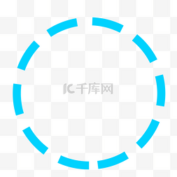 蓝色虚线圆圈