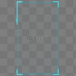框图片_浅蓝色科技感边框元素