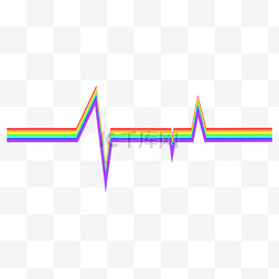 心电图形七色彩虹