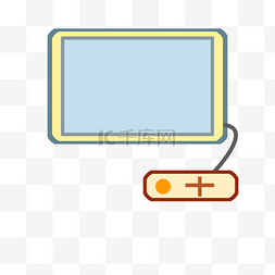 卡通手绘游戏机装饰图
