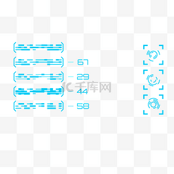 科技感几何纹理数字线条组合图形