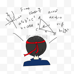 方程式图片_高考冲刺学生背影