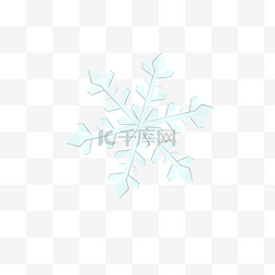 手绘蓝色雪花图案图片_圣诞节冬日蓝色漂浮雪花免费下载